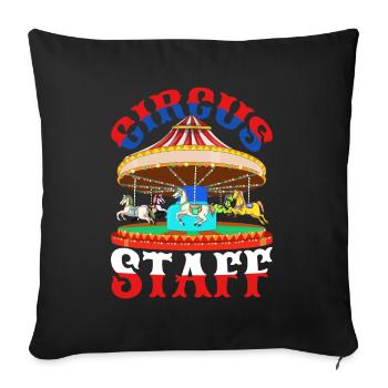 Circus Lover Circus Artist Gift Circus - Sofa pillowcase 17,3'' x 17,3'' (45 x 45 cm) - black - Front