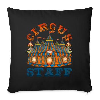 Circus Artist Circus Lover Gift Circus - Sofa pillowcase 17,3'' x 17,3'' (45 x 45 cm) - black - Front