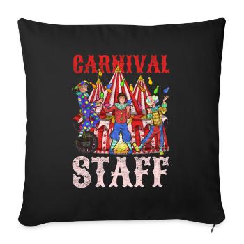Carnival Circus Artist Clown Gift Circus - Sofa pillowcase 17,3'' x 17,3'' (45 x 45 cm) - black - Front