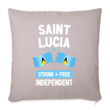Saint Lucia - Sofa pillowcase 17,3'' x 17,3'' (45 x 45 cm) - light taupe - Front