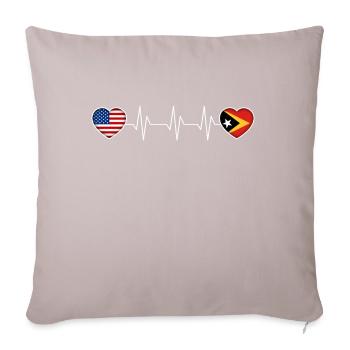 East Timor - Sofa pillowcase 17,3'' x 17,3'' (45 x 45 cm) - light taupe - Front