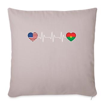 Burkina Faso - Sofa pillowcase 17,3'' x 17,3'' (45 x 45 cm) - light taupe - Front