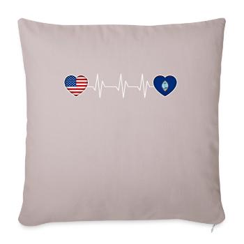 Guam - Sofa pillowcase 17,3'' x 17,3'' (45 x 45 cm) - light taupe - Front