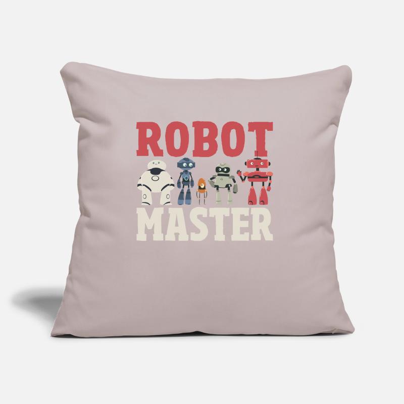 Robot Master Robots Engineer Robotics Sofa pillowcase 17,3'' x 17,3'' (45 x 45 cm)