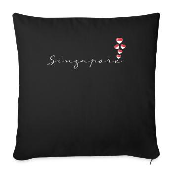 Sindh - Housse de coussin décorative 45 x 45 cm - noir - Devant