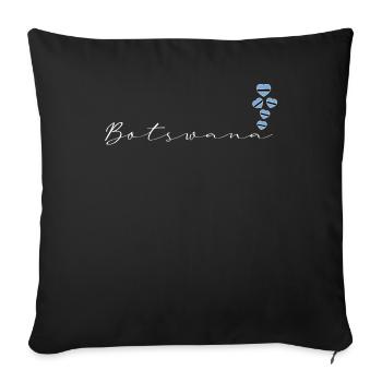 Botswana - Housse de coussin décorative 45 x 45 cm - noir - Devant