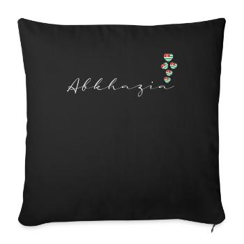 Abkhazie - Housse de coussin décorative 45 x 45 cm - noir - Devant