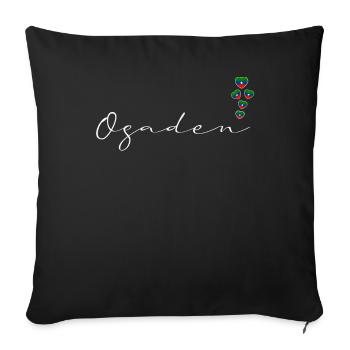 Ogaden - Housse de coussin décorative 45 x 45 cm - noir - Devant
