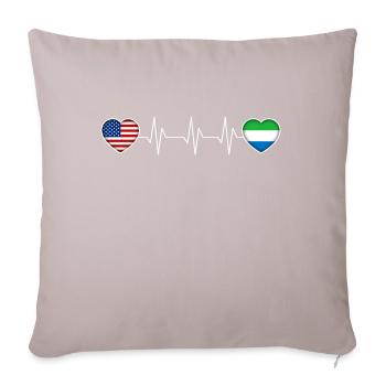 Sierra Leone - Sofa pillowcase 17,3'' x 17,3'' (45 x 45 cm) - light taupe - Front