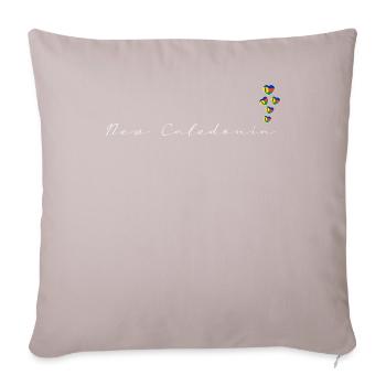 Nouvelle Calédonie - Housse de coussin décorative 45 x 45 cm - taupe clair - Devant