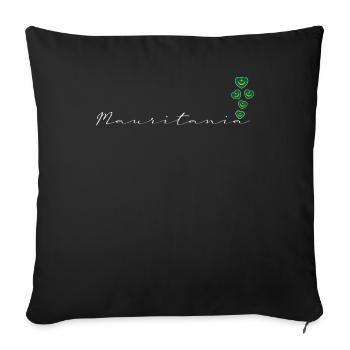Mauritania - Sofa pillowcase 17,3'' x 17,3'' (45 x 45 cm) - black - Front