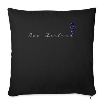 Nouvelle Zélande - Housse de coussin décorative 45 x 45 cm - noir - Devant