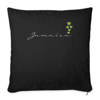 Jamaïque - Housse de coussin décorative 45 x 45 cm - noir - Devant