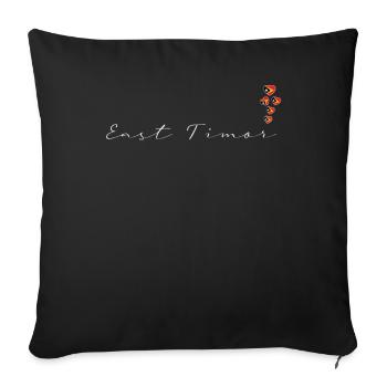 Timor oriental - Housse de coussin décorative 45 x 45 cm - noir - Devant