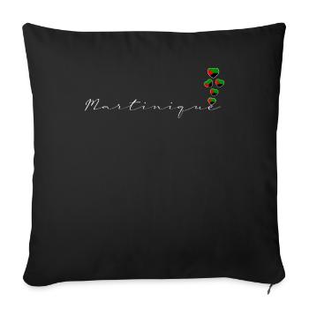 Martinique - Housse de coussin décorative 45 x 45 cm - noir - Devant