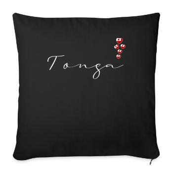 Tonga - Housse de coussin décorative 45 x 45 cm - noir - Devant