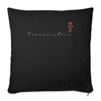 Transnistria - Sofa pillowcase 17,3'' x 17,3'' (45 x 45 cm) - black - Front