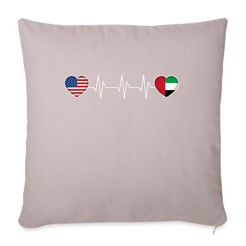 United Arab Emirates - Sofa pillowcase 17,3'' x 17,3'' (45 x 45 cm) - light taupe - Front