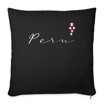 Peru - Sofakissenbezug 45 x 45 cm - Schwarz - Vorne