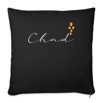 Chad - Sofa pillowcase 17,3'' x 17,3'' (45 x 45 cm) - black - Front