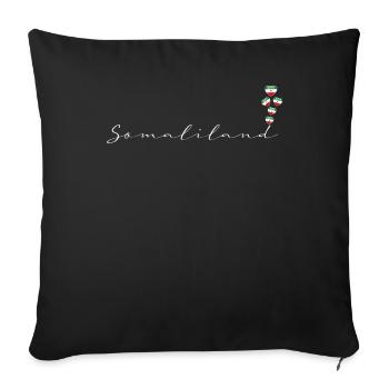 Somaliland - Housse de coussin décorative 45 x 45 cm - noir - Devant