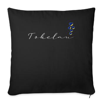 Tokelau - Sofa pillowcase 17,3'' x 17,3'' (45 x 45 cm) - black - Front