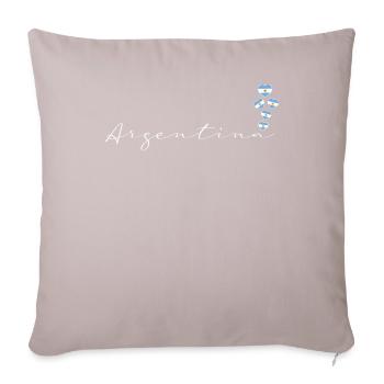 Argentine - Housse de coussin décorative 45 x 45 cm - taupe clair - Devant