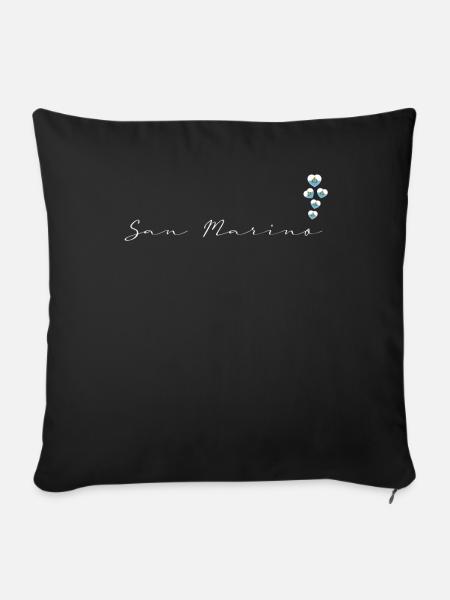 San Marino - Sofakissenbezug 45 x 45 cm - Schwarz