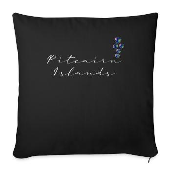 Pitcairn (Îles) - Housse de coussin décorative 45 x 45 cm - noir - Devant