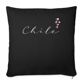 Chile - Sofakissenbezug 45 x 45 cm - Schwarz - Vorne