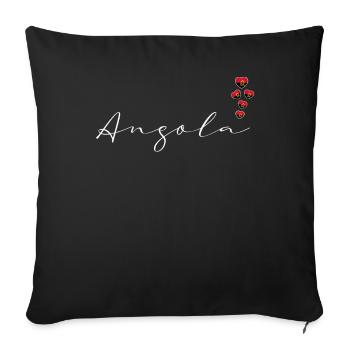 Angola - Sofa pillowcase 17,3'' x 17,3'' (45 x 45 cm) - black - Front