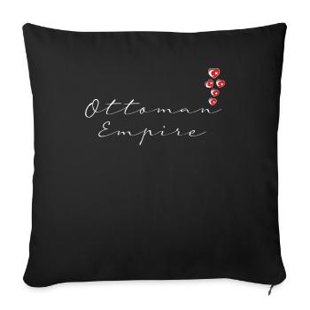 Empire ottoman - Housse de coussin décorative 45 x 45 cm - noir - Devant