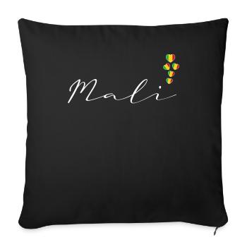 Mali - Sofa pillowcase 17,3'' x 17,3'' (45 x 45 cm) - black - Front