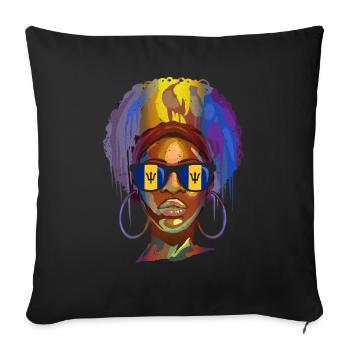 Barbados - Sofa pillowcase 17,3'' x 17,3'' (45 x 45 cm) - black - Front