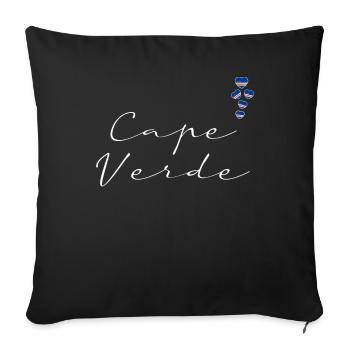 Cape Verde - Sofa pillowcase 17,3'' x 17,3'' (45 x 45 cm) - black - Front