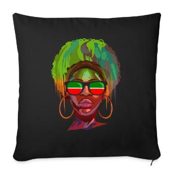 Tatarstan - Housse de coussin décorative 45 x 45 cm - noir - Devant