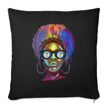 Belize - Sofakissenbezug 45 x 45 cm - Schwarz - Vorne