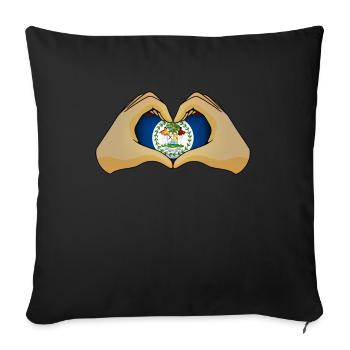 Belize - Sofakissenbezug 45 x 45 cm - Schwarz - Vorne