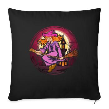 Full Moon Halloween Costume Gift Creepy Witch - Sofa pillowcase 17,3'' x 17,3'' (45 x 45 cm) - black - Front