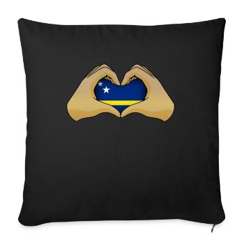 Curaçao - Sofa pillowcase 17,3'' x 17,3'' (45 x 45 cm) - black - Front
