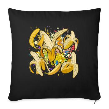 Dab Fruit Fruit Cadeau Dabbing Banane - Housse de coussin décorative 45 x 45 cm - noir - Devant