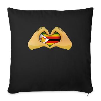 Zimbabwe - Housse de coussin décorative 45 x 45 cm - noir - Devant