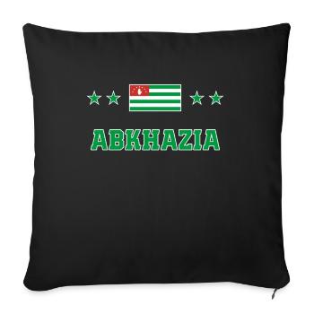 Abkhazie - Housse de coussin décorative 45 x 45 cm - noir - Devant