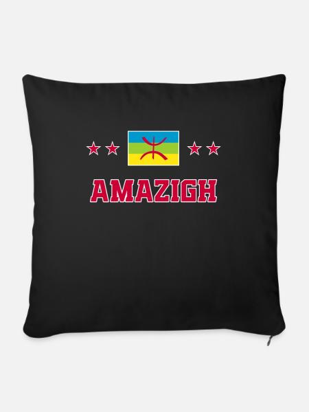 Amazigh - Sofakissenbezug 45 x 45 cm - Schwarz