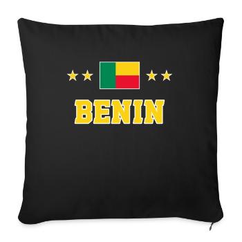 Benin - Sofa pillowcase 17,3'' x 17,3'' (45 x 45 cm) - black - Front