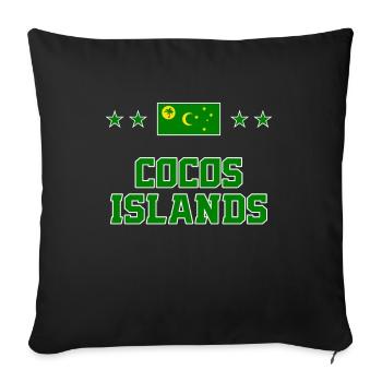 Îles Cocos - Housse de coussin décorative 45 x 45 cm - noir - Devant
