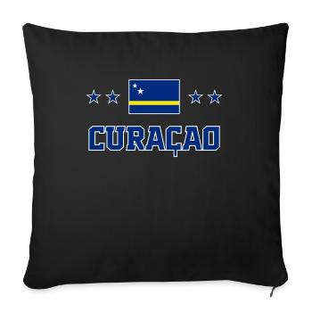 Curaçao - Housse de coussin décorative 45 x 45 cm - noir - Devant