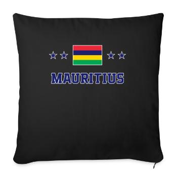 Mauritius - Sofa pillowcase 17,3'' x 17,3'' (45 x 45 cm) - black - Front