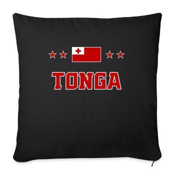Tonga - Housse de coussin décorative 45 x 45 cm - noir - Devant