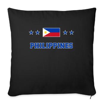 Philippines - Housse de coussin décorative 45 x 45 cm - noir - Devant